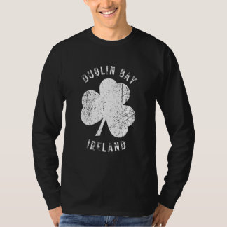 Camiseta Dublin Bay Ireland Vintage Shamrock Distressed Loo
