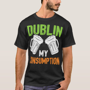 Camiseta Dublin Consumer Beer Shamrock Happy Santo Patri