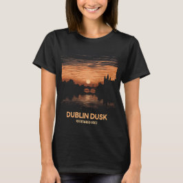 Camiseta Dublin Dusk: Cenas de Crepúsculo cativantes em pre