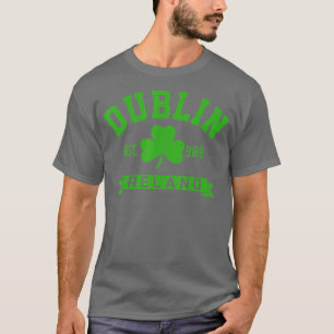 Camiseta Dublin Ireland Est 988 Clover Leaf Shamrock Rua Pa