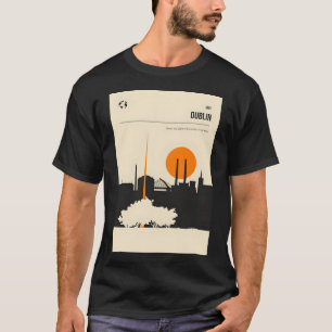 Camiseta Dublin Irlanda Vintage Cobrir de Livro Mínimo P