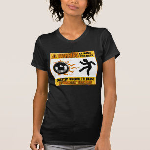 Camiseta DUBSTEP que adverte o baixo extremo