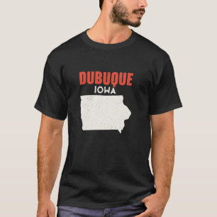Camiseta Dubuque Iowa EUA State America Viagem Iowan