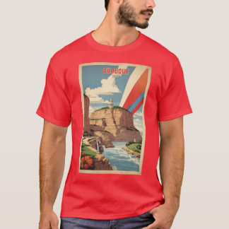 Camiseta Dubuque Iowa USA Viagens vintage Turismo