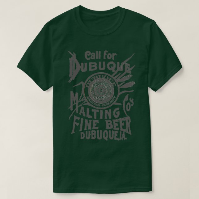 Camiseta Dubuque Malting Cox27s Fine Beer Dubuque Iowa T (Frente do Design)