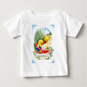 Camiseta Duck and chick go swimming