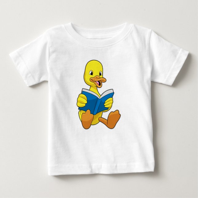 Camiseta Duck at Reading with Book (Frente)