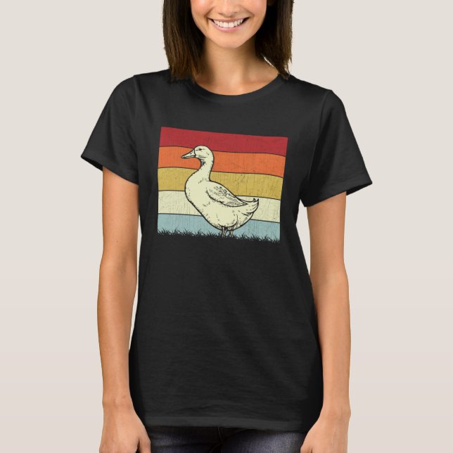 Camiseta Duck  Boys Girls Vintage Duck Retro (Frente)