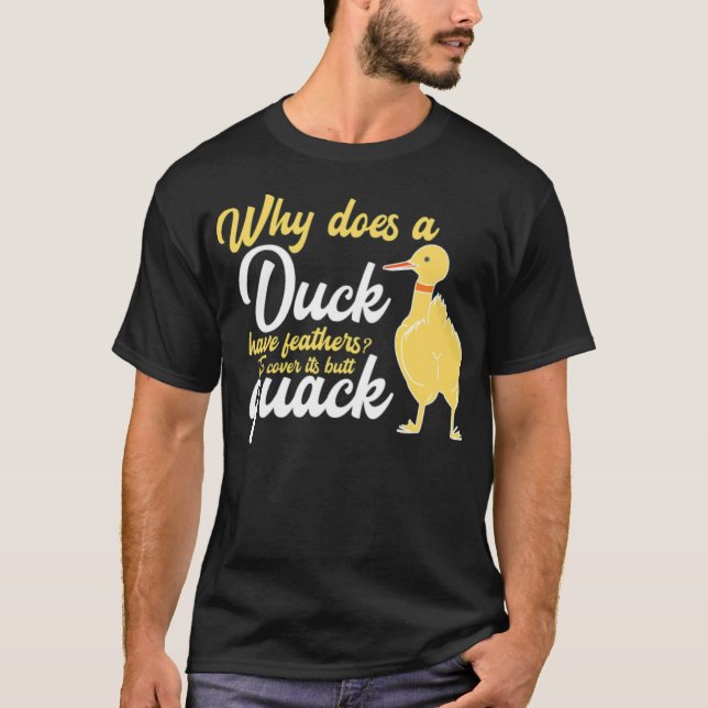 Camiseta Duck Bumbum Quack Engraçado Presente I criativo (Frente)