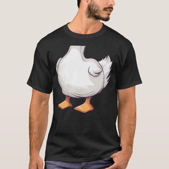 Camiseta Duck Costume Halloween Adult Duck Face Costume Fun (Frente)