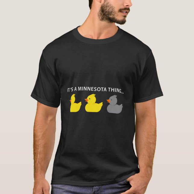 Camiseta Duck Duck Cinza Duck Minnesota (Frente)