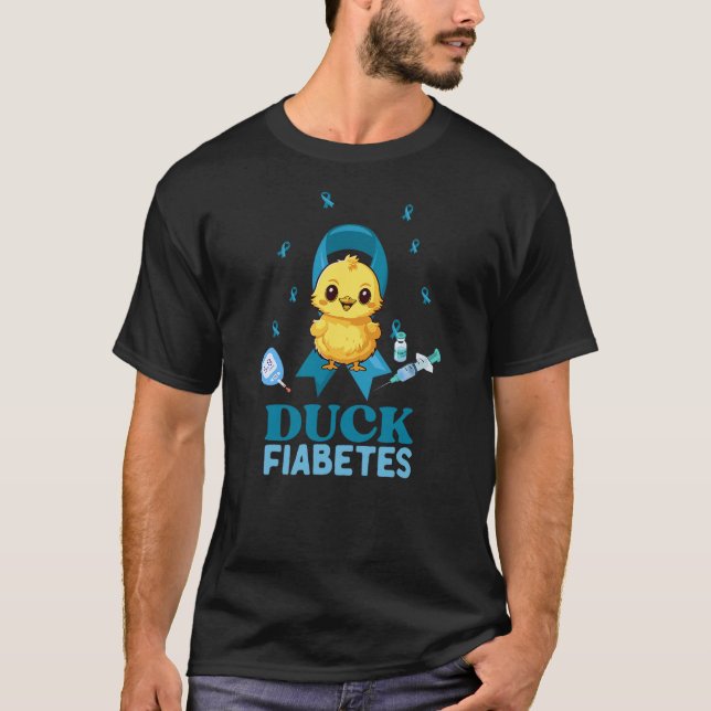 CAMISETA DUCK FIABETES FUNNY DIABETES WARRIOR (Frente)