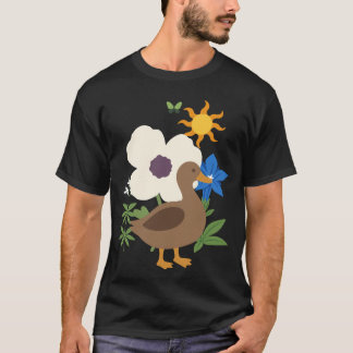 Camiseta Duck Flowers Kids Bird Design