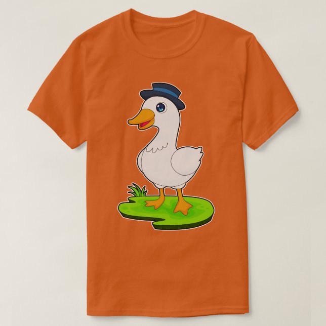 Camiseta Duck Gentleman Hat (Frente do Design)