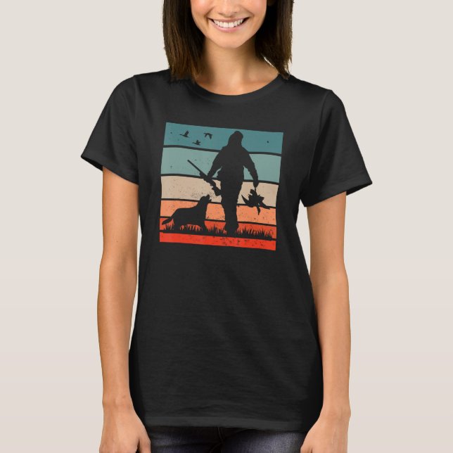 Camiseta Duck Hunter Labrador Mallard Bufflehead Pekin Duck (Frente)
