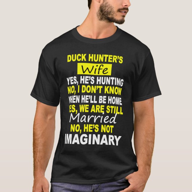 CAMISETA DUCK HUNTER'S WIFE  HUNTING (Frente)