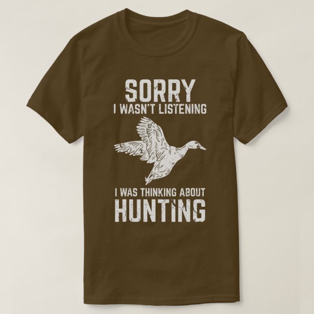 Camiseta Duck Hunting Funny Gift for Duck  Goose Hunters  (Frente do Design)