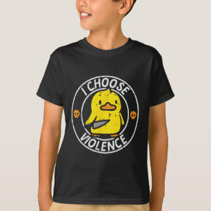 Camiseta Duck Knife Eu Escolho Uma Piada Engraçada Humor Ga