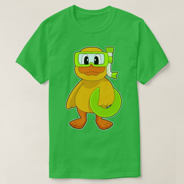 Camiseta Duck Natação Snorkel (Frente do Design)