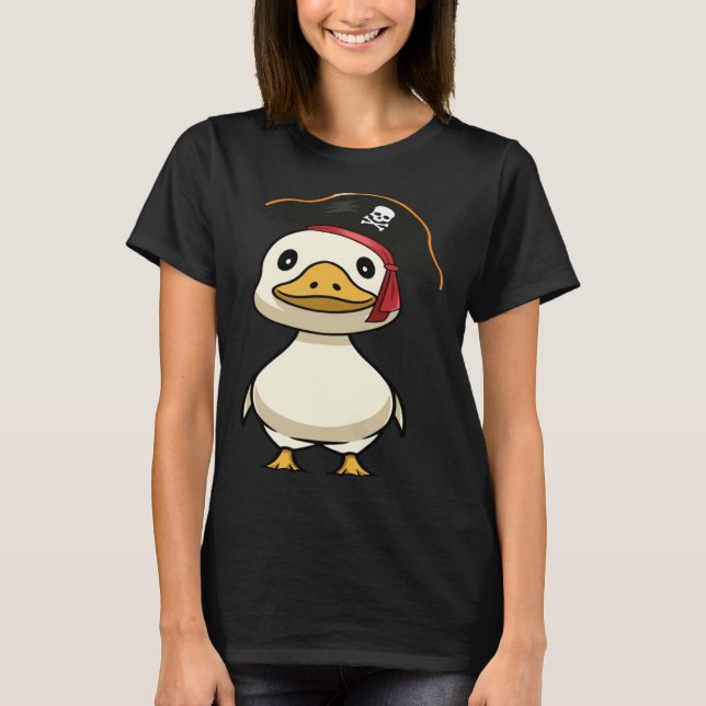 Camiseta Duck Pirate Farmer Duck Day Wild Duck  1 (Frente)