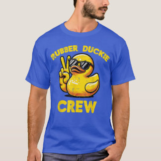 Camiseta Duck Rubber Duckie Crew Peace Funny Matching Men W