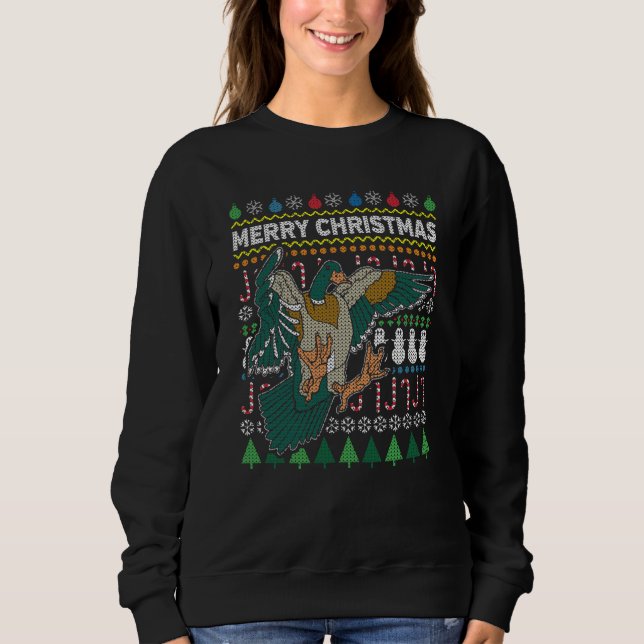 Camiseta Duck Ugly Christmas Sweater Série (Frente)