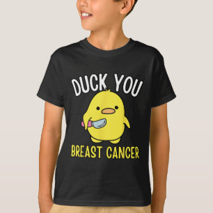 Camiseta Duck You Breve Cancer Sensibilização Sobrevivência