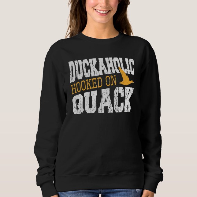 Camiseta Duckaholic Hooked On Quack Duck Hunting (Frente)