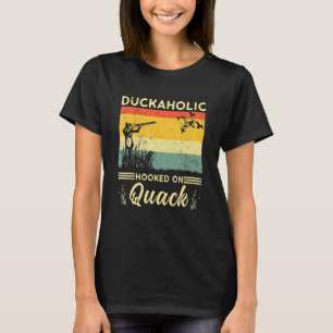 Camiseta Duckaholic Viciado Em Caçador De Pato Quack