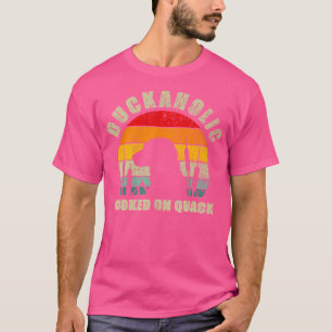 Camiseta Duckaholic Viciado Em Cão Caçador De Pato Quack