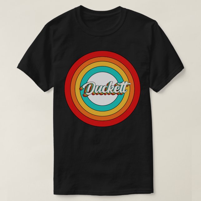 Camiseta Ducket Name Shirt Vintage Duckett Circle (Frente do Design)