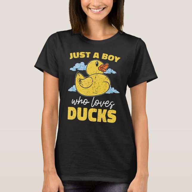 Camiseta Duckie Rubber Duck Boys Bath Toy Rubber (Frente)