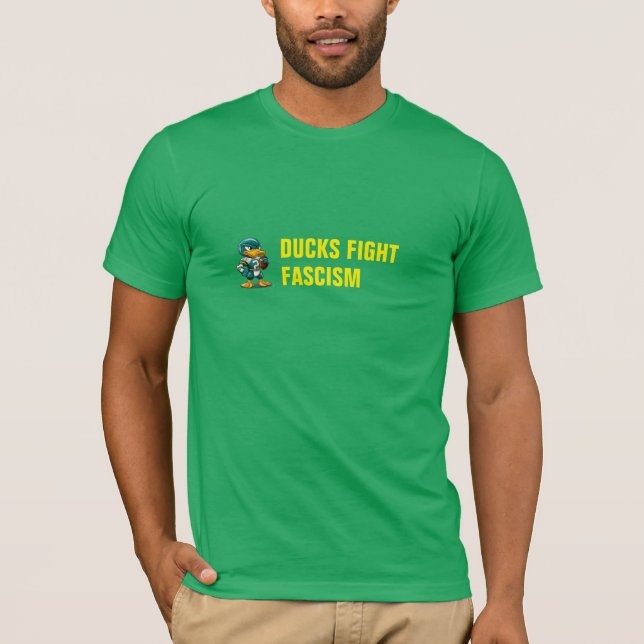 CAMISETA DUCKS FIGHT FASCISM (Frente)