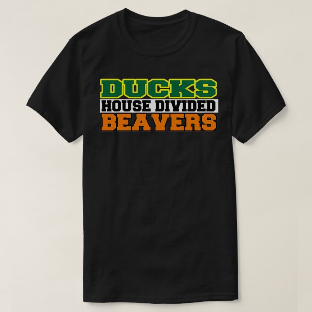 Camiseta Ducks House Beavers Divididos (Frente do Design)