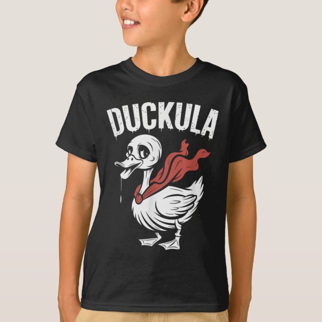 Camiseta Duckula Funny Vampire Duck Halloween (Frente)