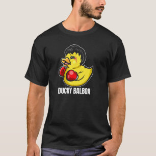 Camiseta Ducky Balboa - Pato de Borracha Engraçado Boxer e 