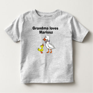 Camiseta Ducky fica peluda com o macacão Goose