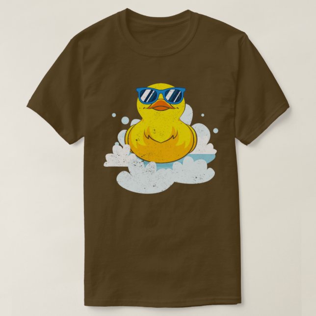 Camiseta Ducky Legal Ducking Engraçado Bath Toy Pato de Bor (Frente do Design)