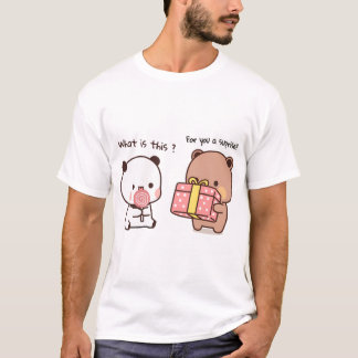 Camiseta Dudu Bear Surpreende O Seu Amor Bubu Pandaâ , ⎪ 