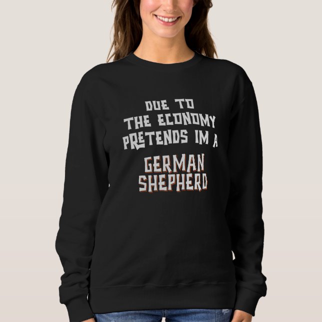 Camiseta Due Economy Pretend GERMAN SHEPHERD Easy Halloween (Frente)