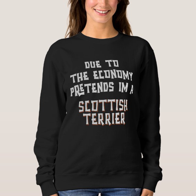 Camiseta Due Economy Pretend SCOTTISH TERRIER Easy Hallowee (Frente)