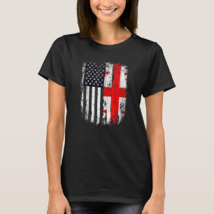 Camiseta Duel Flag Georgia e cidadão americano duelo