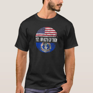 Camiseta Duel Flag Norte Mariana Islands e American du