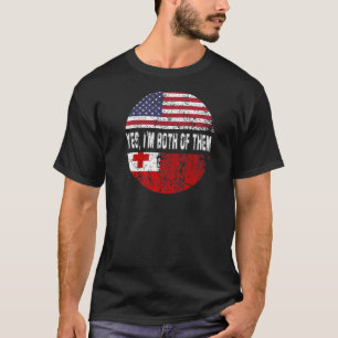 Camiseta Duel Flag Tonga e cidadão americano duelo