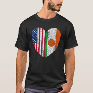 Camiseta Duel Heart Nigéria e cidadão americano Duel