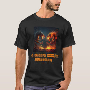 Camiseta "Duelo do Dragonfire: O embate dos templos das fer
