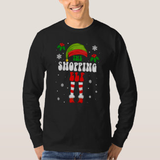 Camiseta Duende de Compras Correspondência Família Grupo Na