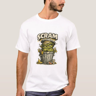 Camiseta Duende Engraçado e Irritado da Lixeira Vintage Car
