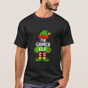 Camiseta Duende Gamer Natal Correspondência Família Esquadr