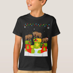 Camiseta Duende Rena Santa Gnus De Meias De Natal U